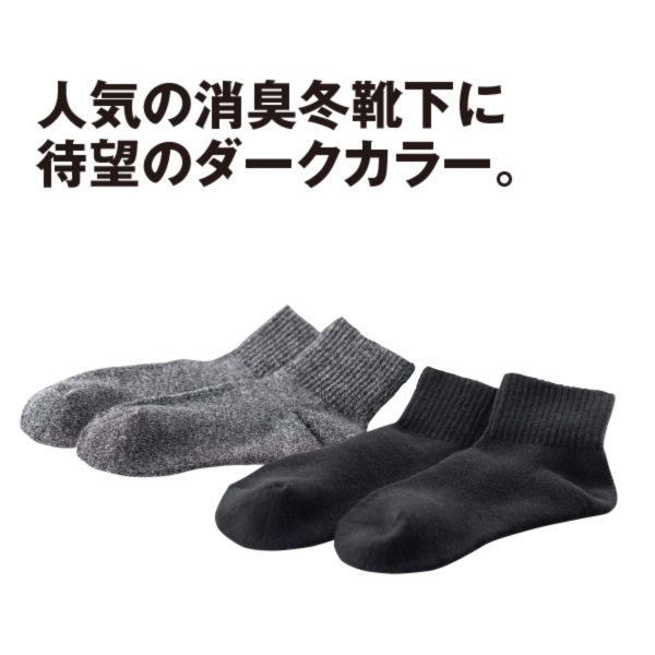 レディース発熱消臭パイルソックス