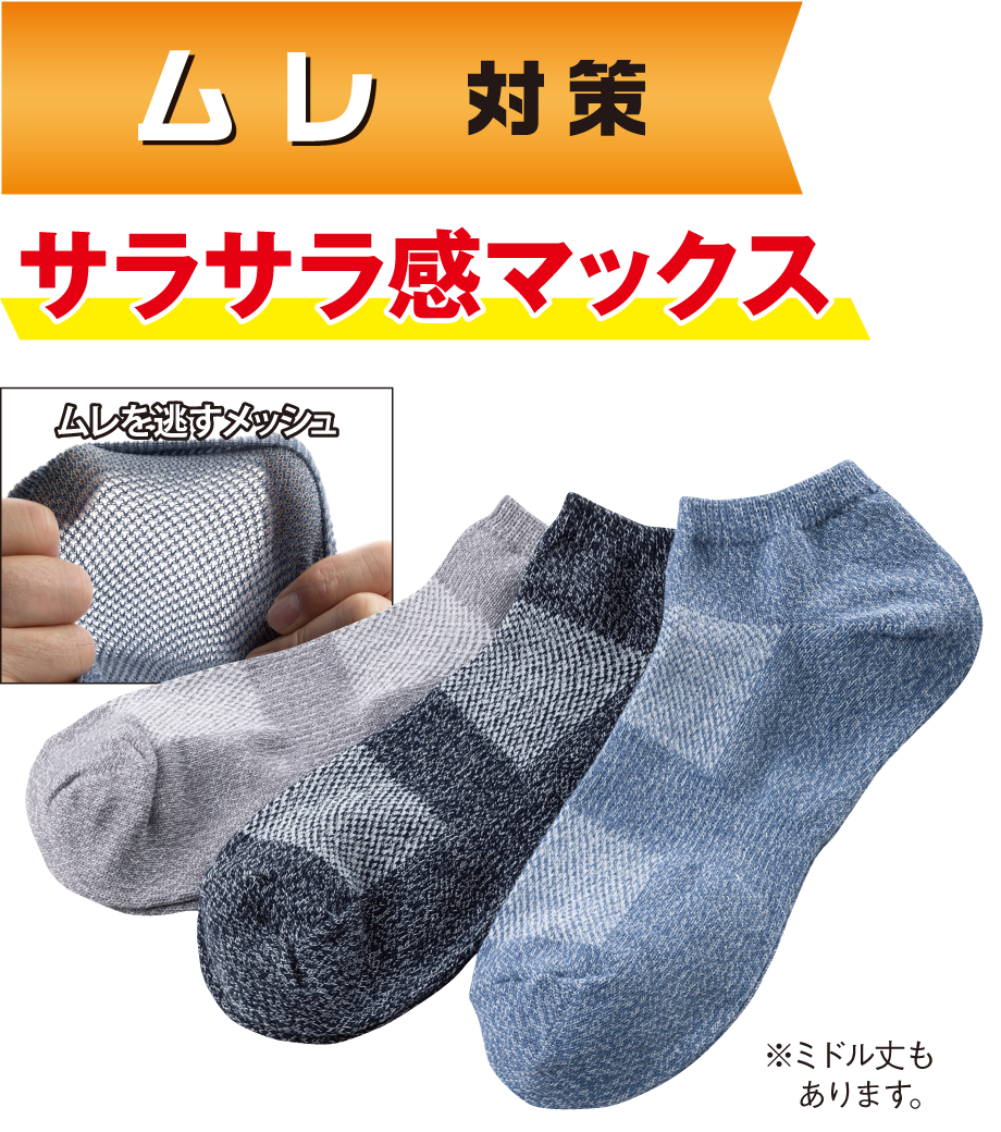 クールマックスソックス （ショート丈）
