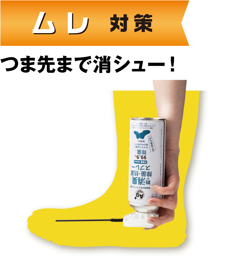 消臭・除菌・抗菌スプレー２ＷＡＹノズル