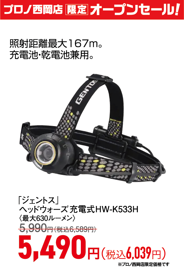 ヘッドウォーズ充電式HW-K533H