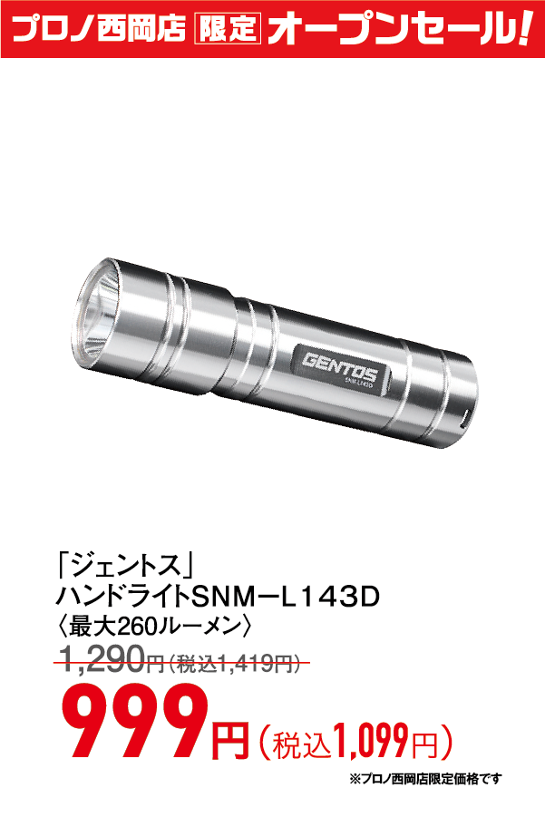 ハンドライトSNM-L143D