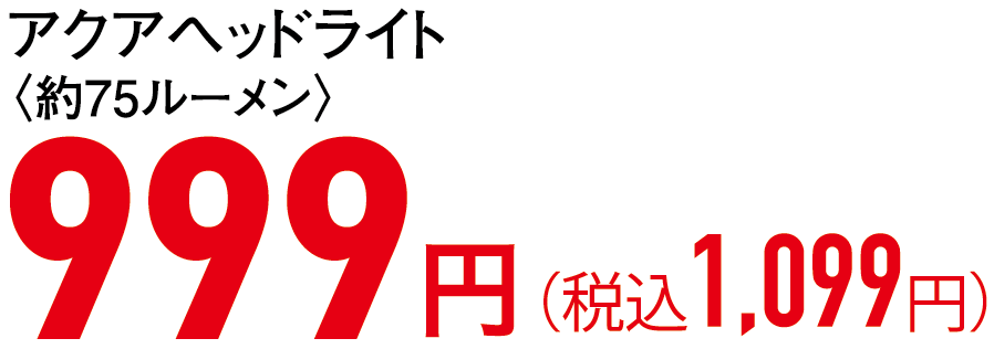 999円（税込1,099円）